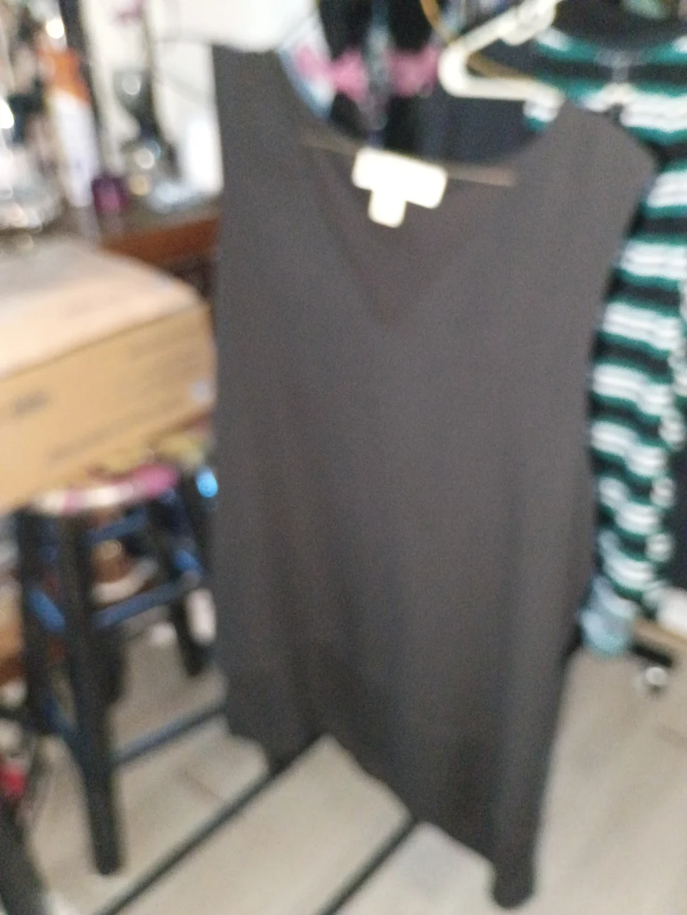 Michael Kors Black V-Neck Sleeveless Tank